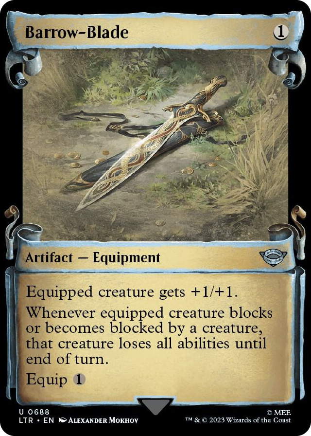 Barrow-Blade (Showcase Scrolls) #688 U - Universes Beyond: The Lord of the Rings: Tales of Middle-earth Pokemon card