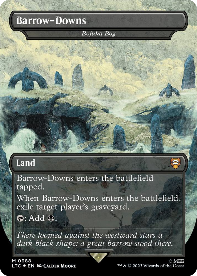 0388 Barrow-Downs - Bojuka Bog (Borderless) (Surge Foil) M Commander: The Lord of the Rings: Tales of Middle-earth