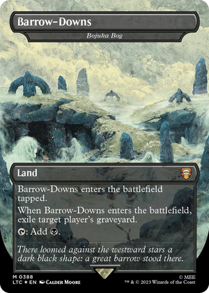 0388 Barrow-Downs - Bojuka Bog (Borderless) (Surge Foil) M Commander: The Lord of the Rings: Tales of Middle-earth
