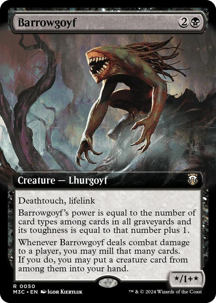 0050 Barrowgoyf (Extended Art) R Commander: Modern Horizons 3