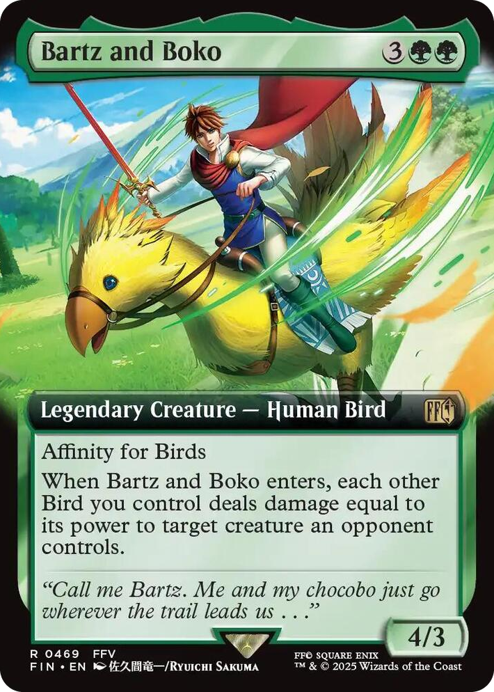 0469 Bartz and Boko (Extended Art) R FINAL FANTASY