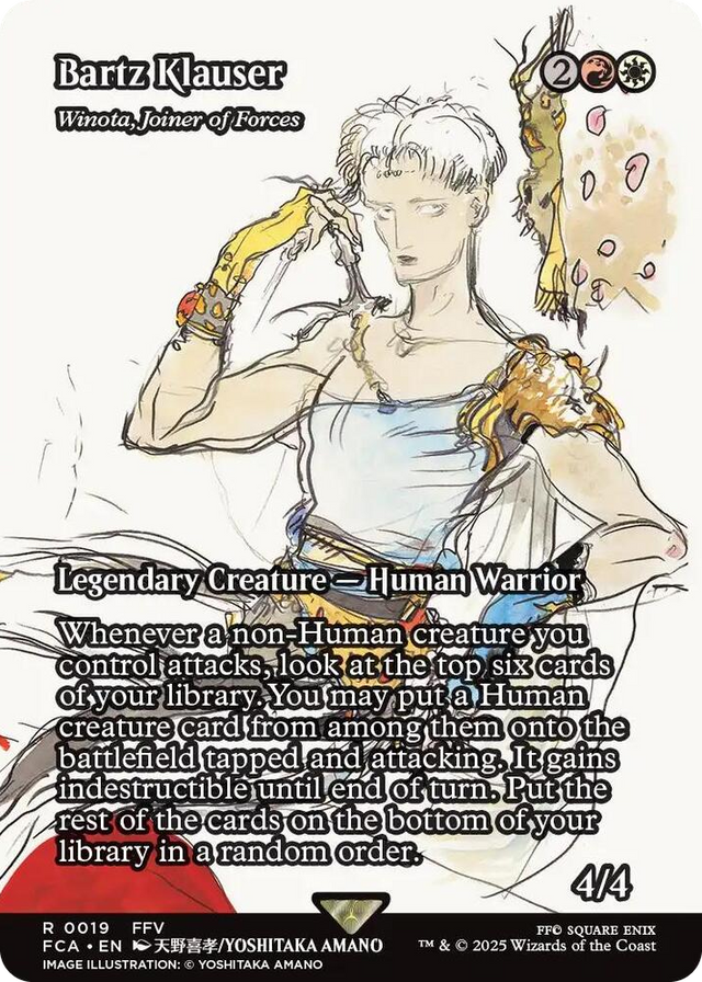 0019 Bartz Klauser - Winota, Joiner of Forces (Showcase) R FINAL FANTASY: Through the Ages