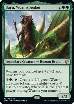 0026 Baru, Wurmspeaker R Commander: Dominaria United