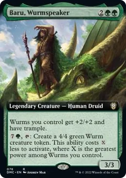 0076 Baru, Wurmspeaker (Extended Art) R Commander: Dominaria United