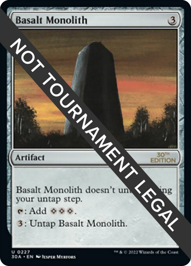 0227 Basalt Monolith U 30th Anniversary Edition