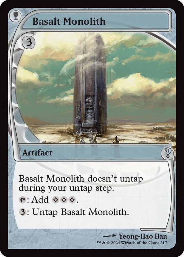 0217 Basalt Monolith (Future Sight) U Mystery Booster 2