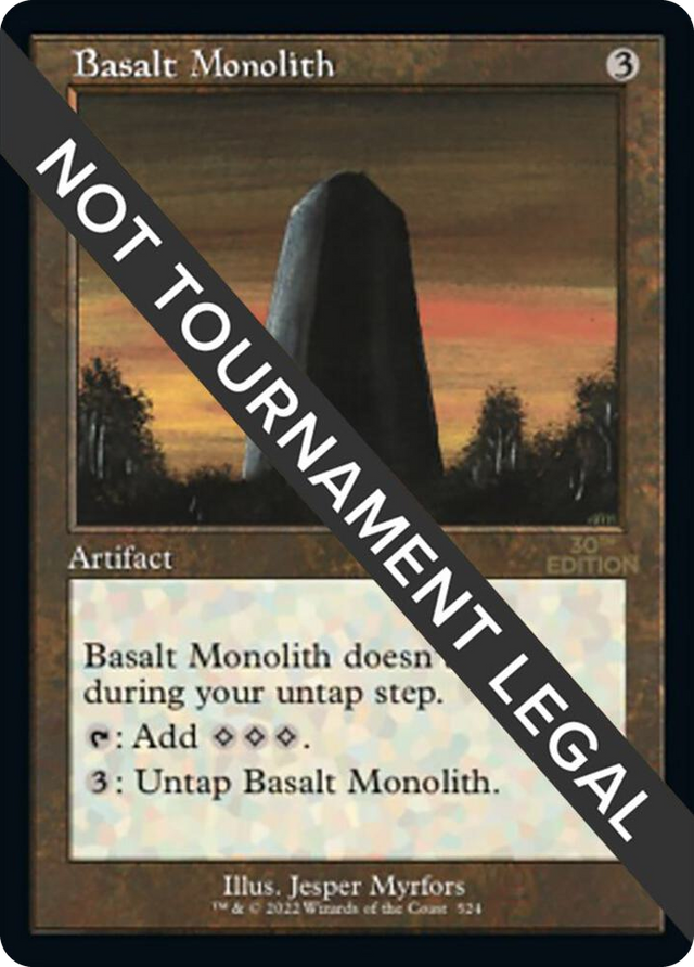 0524 Basalt Monolith (Retro Frame) U 30th Anniversary Edition