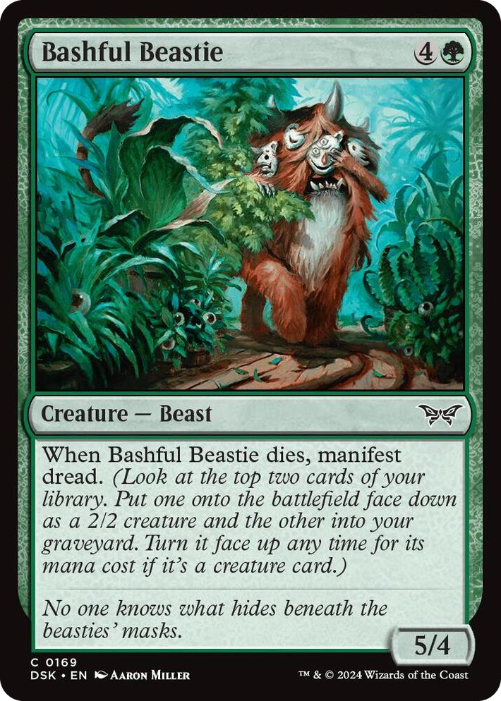 0169 Bashful Beastie C Duskmourn: House of Horror