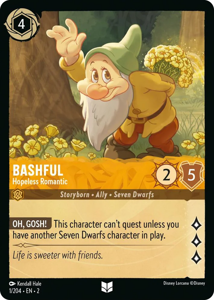 Bashful - Hopeless Romantic #1 Uncommon - Rise of the Floodborn Pokemon card