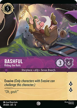 0039 Bashful - Riding the Rails (Foil) Common Wilds Unknown