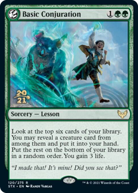 0120 Basic Conjuration R Prerelease Cards