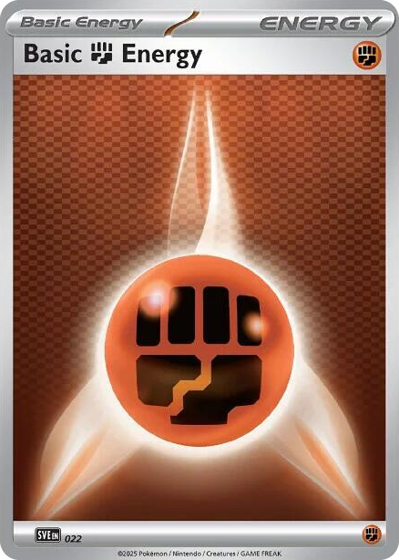 0022 Basic Fighting Energy - 022 Common Scarlet & Violet Energies