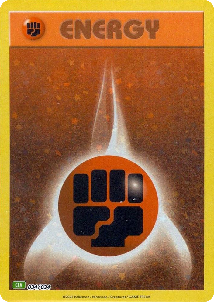 0034 Basic Fighting Energy Classic Collection Trading Card Game Classic