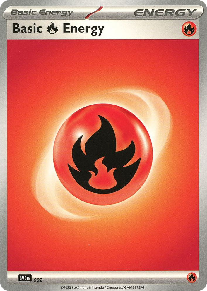0002 Basic Fire Energy - 002 Common Scarlet & Violet Energies