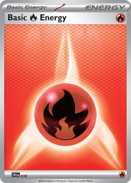 0018 Basic Fire Energy - 018 Common Scarlet & Violet Energies