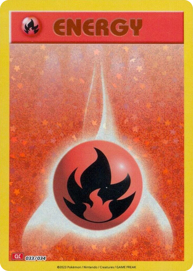 0033 Basic Fire Energy Classic Collection Trading Card Game Classic