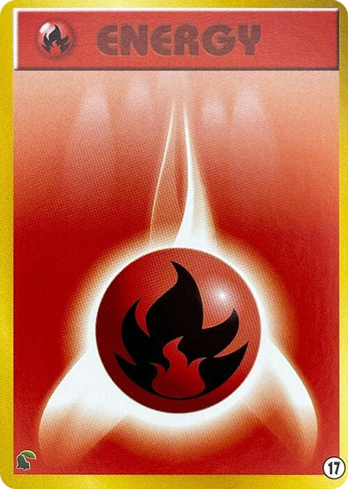 0017 Basic Fire Energy - 17 None Intro Pack Neo (Chikorita)