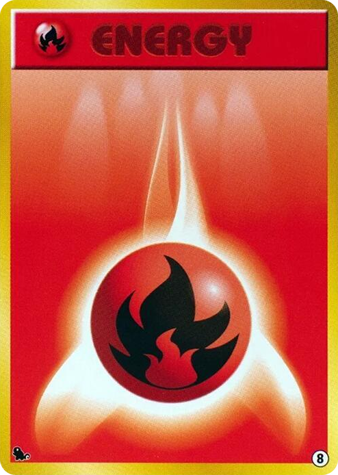 0008 Basic Fire Energy - 8 None Intro Pack (Squirtle)