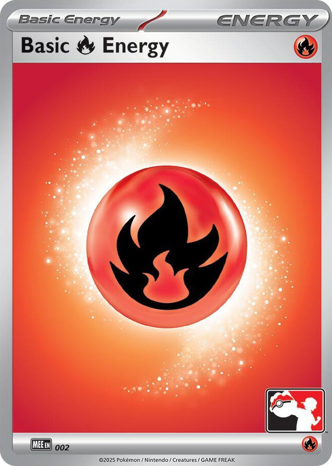 0002 Basic Fire Energy - MEE 002 Common Prize Pack Series Cards