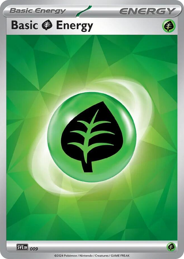 0009 Basic Grass Energy - 009 Common Scarlet & Violet Energies