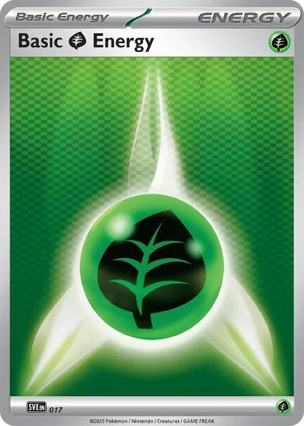 0017 Basic Grass Energy - 017 Common Scarlet & Violet Energies