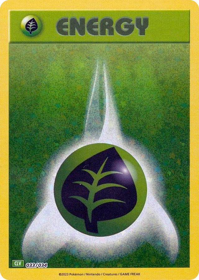 0033 Basic Grass Energy Classic Collection Trading Card Game Classic