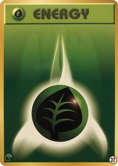 0027 Basic Grass Energy - 27 None Intro Pack Neo (Chikorita)