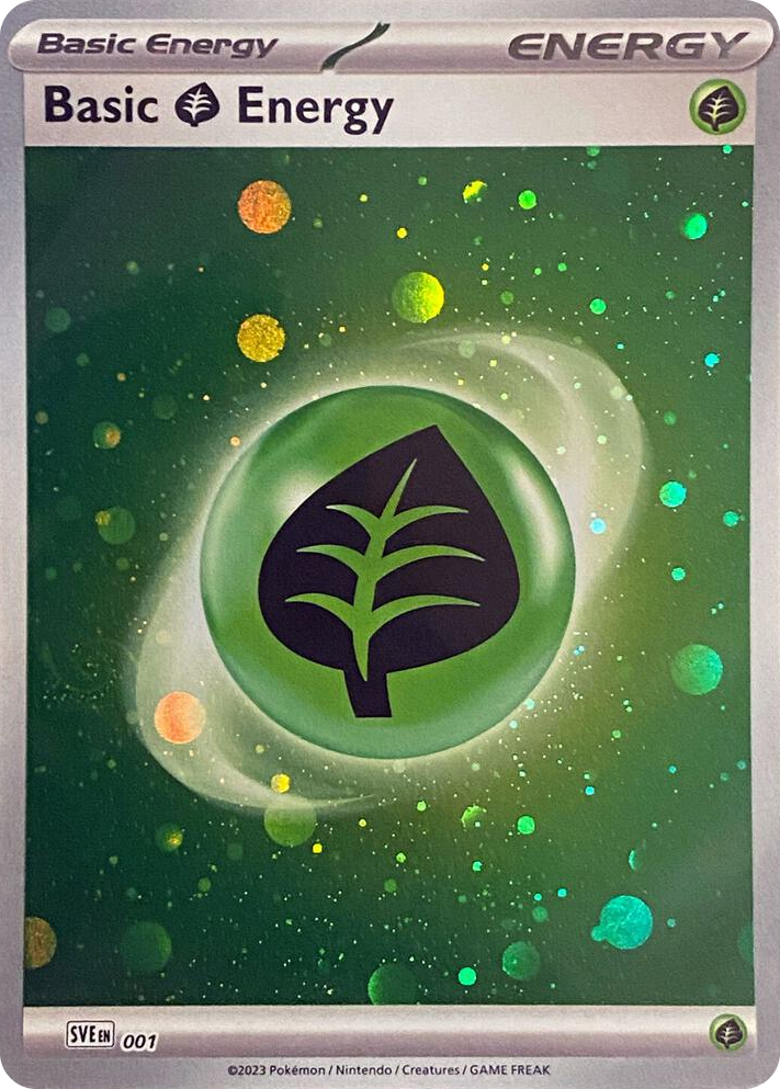 0001 Basic Grass Energy (Cosmos Holo) Common Scarlet & Violet Energies
