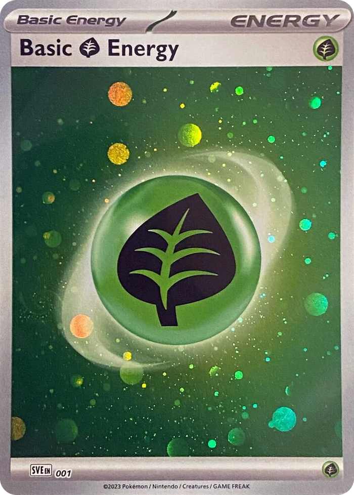 0001 Basic Grass Energy (Cosmos Holo) Common Scarlet & Violet Energies
