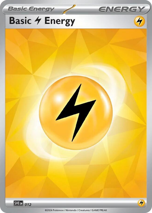 0012 Basic Lightning Energy - 012 Common Scarlet & Violet Energies