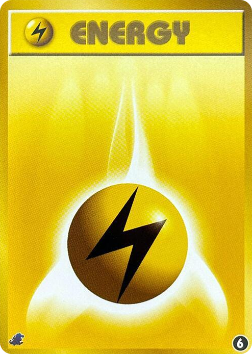 0006 Basic Lightning Energy - 6 Common Intro Pack Neo (Totodile)