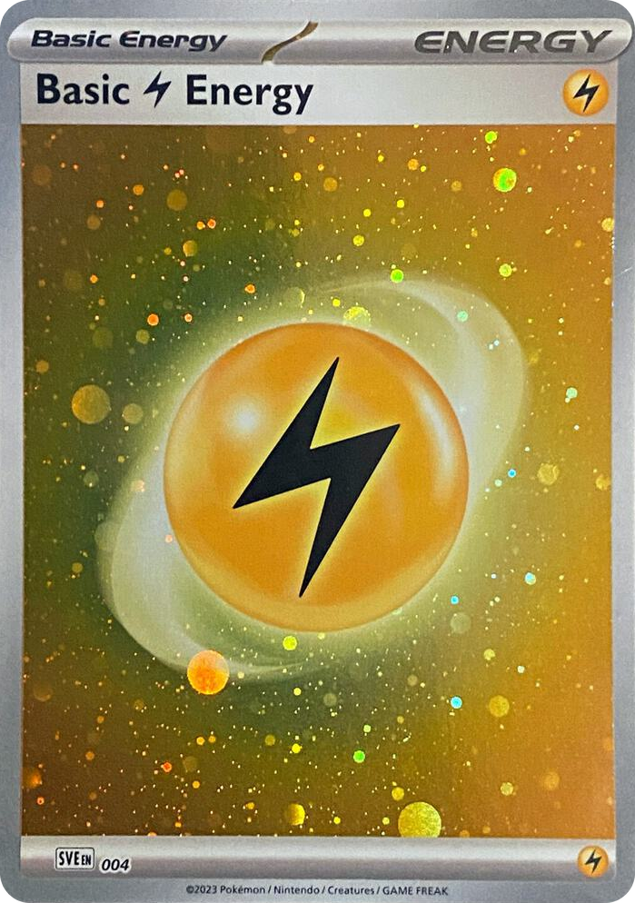 0004 Basic Lightning Energy (Cosmos Holo) Common Scarlet & Violet Energies