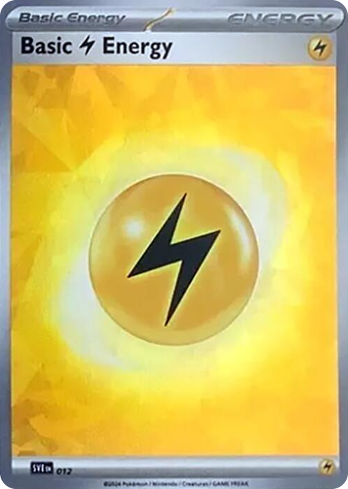0012 Basic Lightning Energy (Cracked Ice Holo) Common Scarlet & Violet Energies