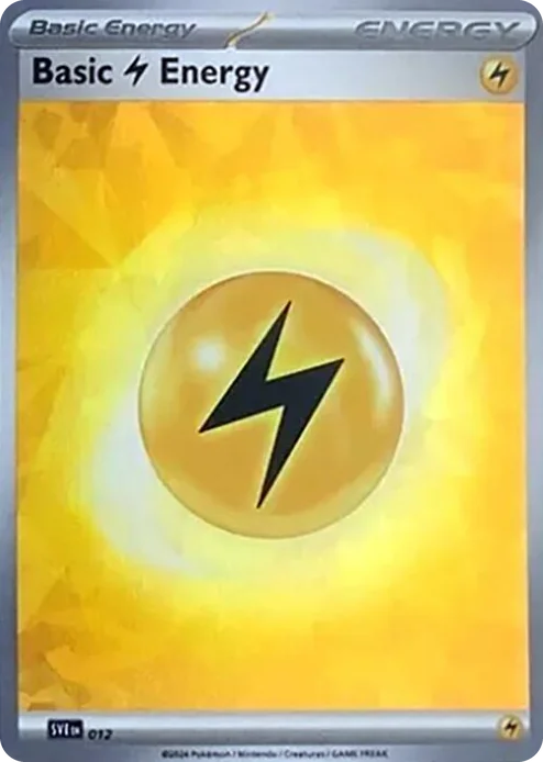 0012 Basic Lightning Energy (Cracked Ice Holo) Common Scarlet & Violet Energies
