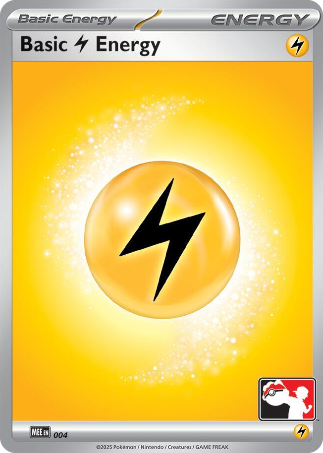 0004 Basic Lightning Energy - MEE 004 Common Prize Pack Series Cards