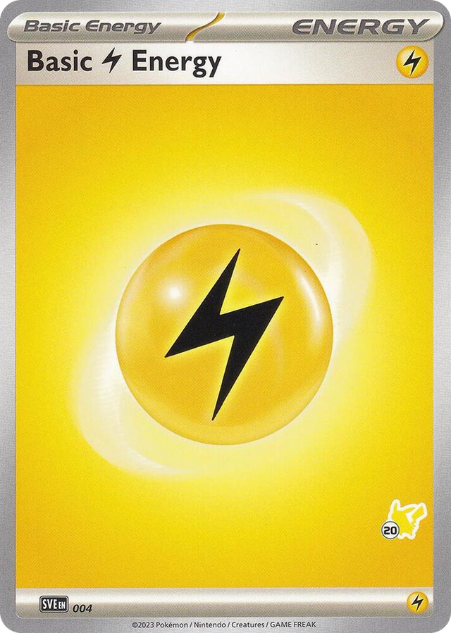 0004 Basic Lightning Energy - Pikachu 20 Common Battle Academy 2024