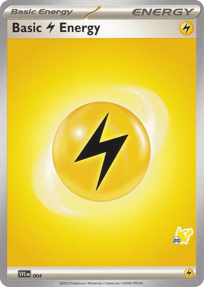 0004 Basic Lightning Energy - Pikachu 20 Common Battle Academy 2024