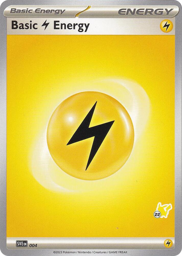 0004 Basic Lightning Energy - Pikachu 22 Common Battle Academy 2024