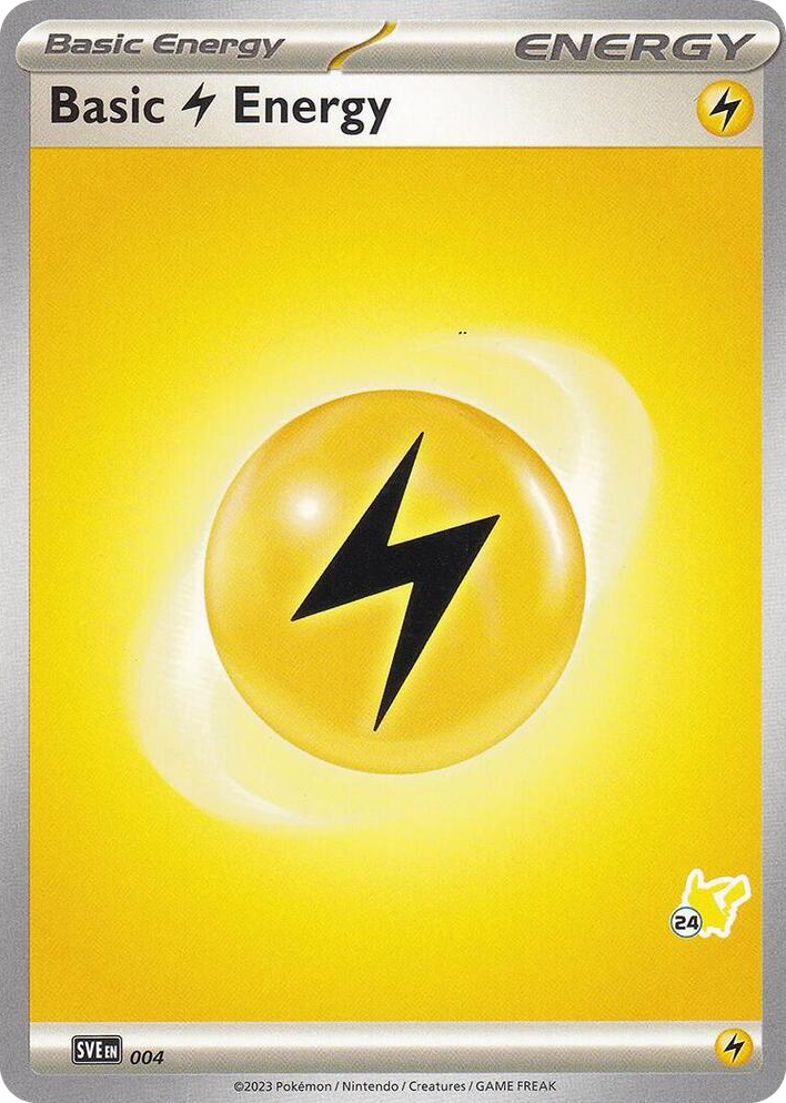 0004 Basic Lightning Energy - Pikachu 24 Common Battle Academy 2024
