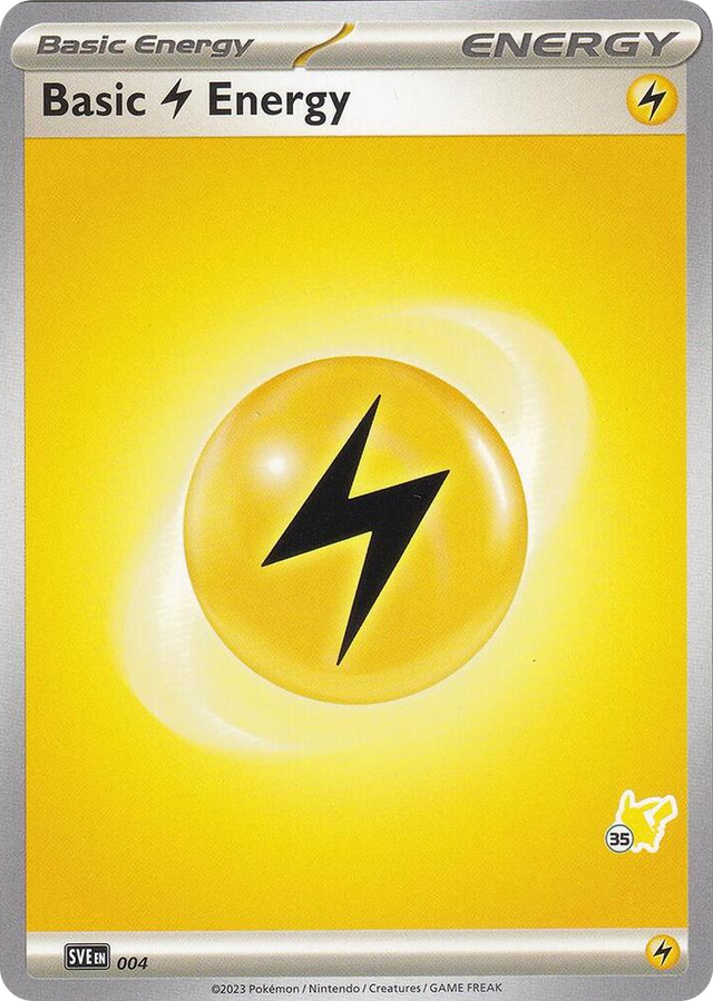 0004 Basic Lightning Energy - Pikachu 35 Common Battle Academy 2024