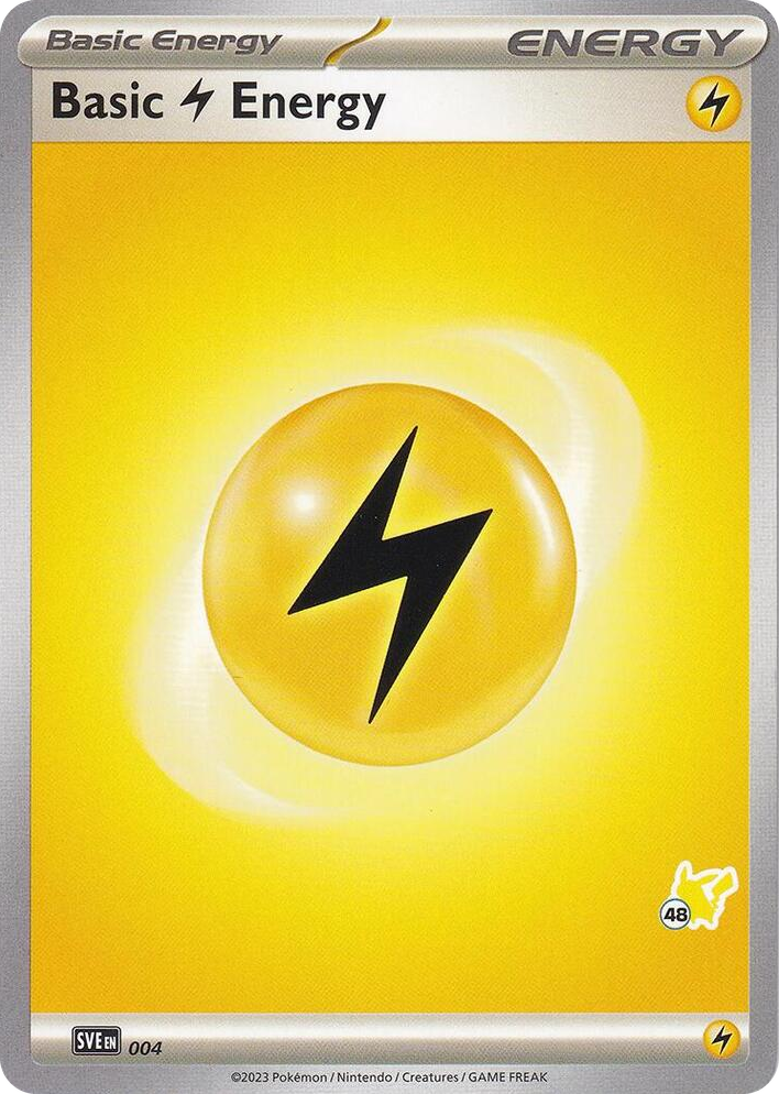 0004 Basic Lightning Energy - Pikachu 48 Common Battle Academy 2024