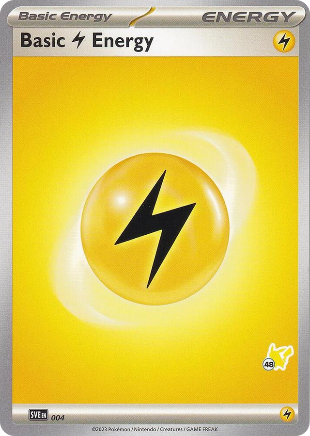 0004 Basic Lightning Energy - Pikachu 48 Common Battle Academy 2024