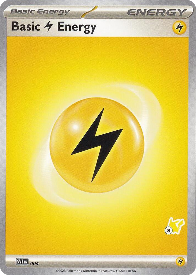 0004 Basic Lightning Energy - Pikachu 8 Common Battle Academy 2024