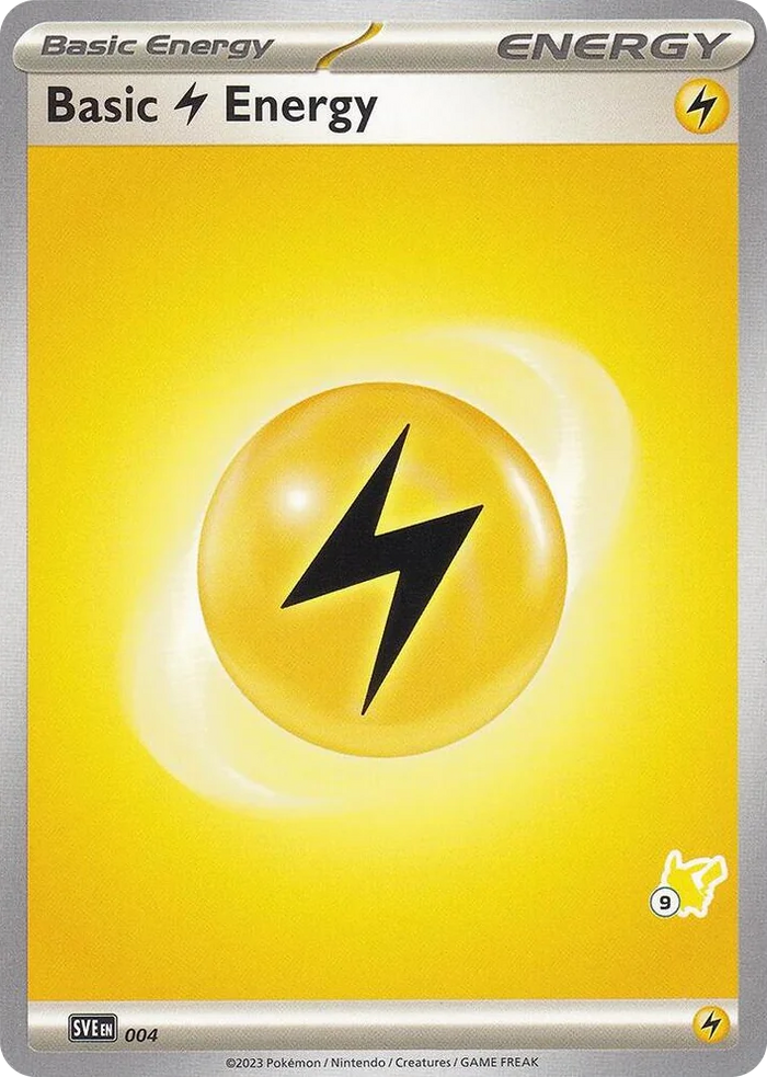 0004 Basic Lightning Energy - Pikachu 9 Common Battle Academy 2024