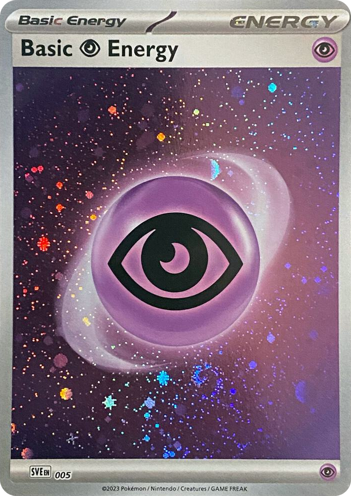 0005 Basic Psychic Energy (Cosmos Holo) Common Scarlet & Violet Energies