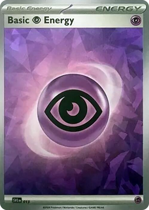 0013 Basic Psychic Energy (Cracked Ice Holo) Common Scarlet & Violet Energies