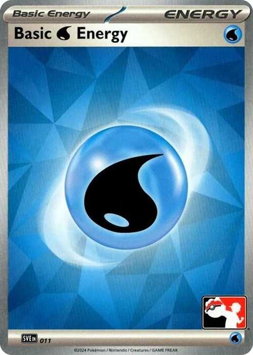 0011 Basic Water Energy - 011 Common Prize Pack Series Cards
