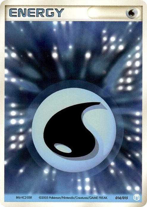 0014 Basic Water Energy None Gift Box Mew - Lucario (Crawdaunt Quarter Deck)