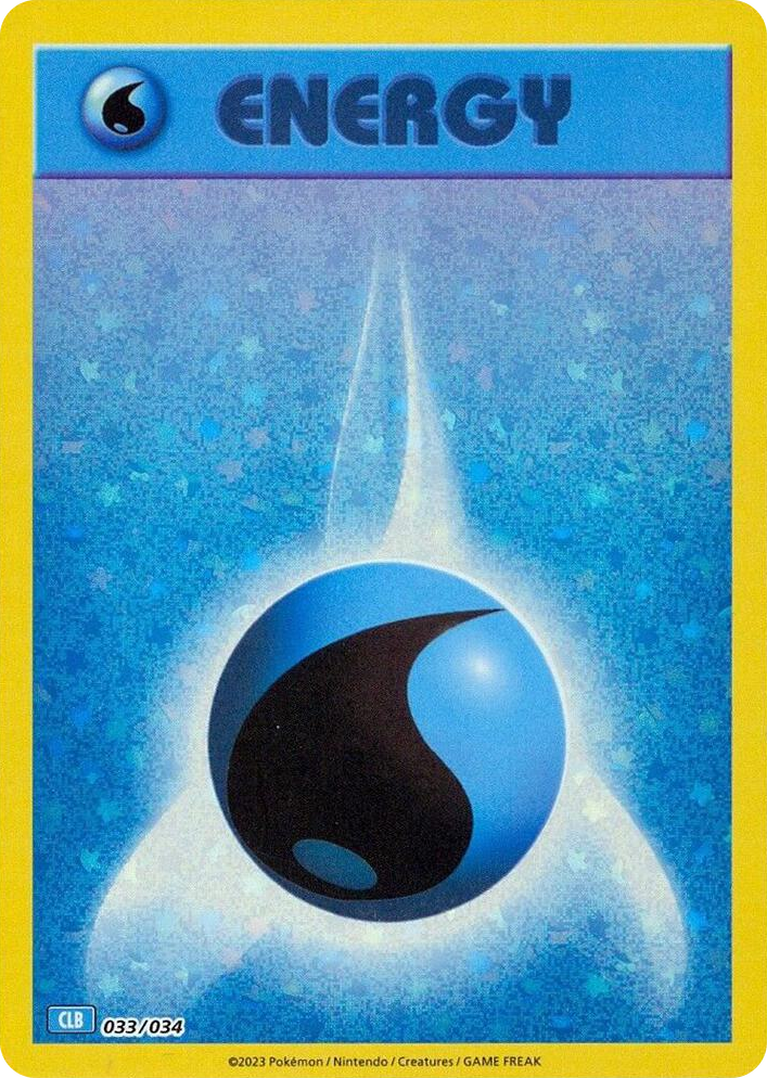 0033 Basic Water Energy Classic Collection Trading Card Game Classic