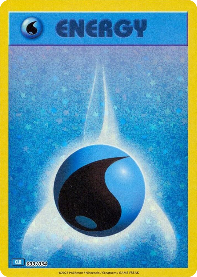 0033 Basic Water Energy Classic Collection Trading Card Game Classic